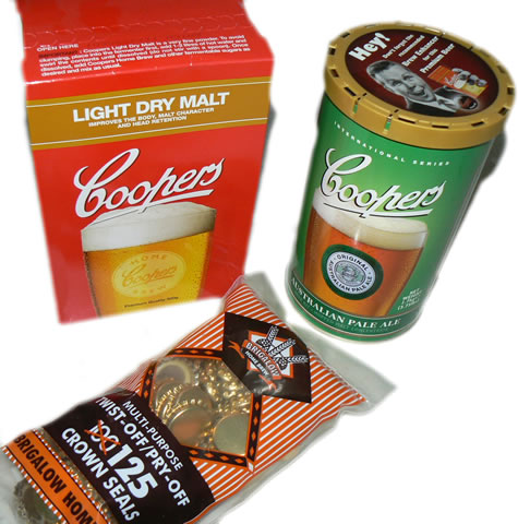 A typical beer kit