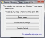 Use this utility to change your Login Image in Windows 7 whenever you want